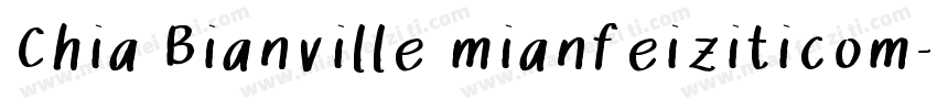 Chia Bianville mianfeiziticom字体转换
